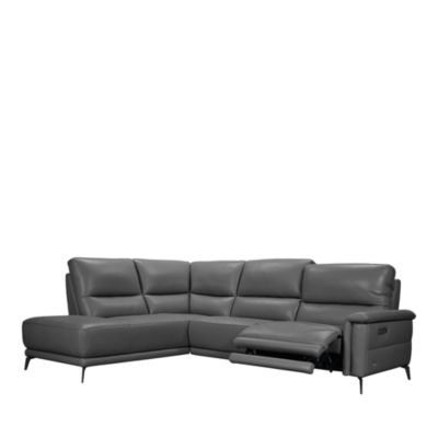 Melfi 3-Piece Power Reclining Leather Sectional
