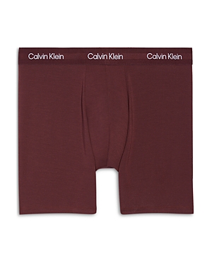 Calvin Klein Ultra Soft Modal Modern Trunks In Tawny Port