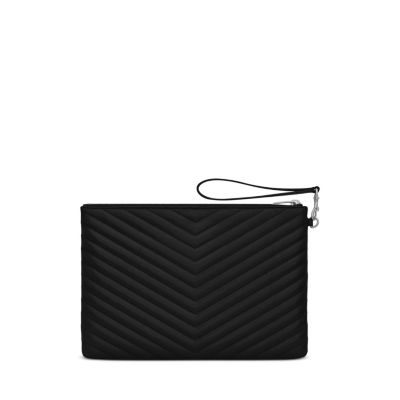 Cassandre MatelassÃ© Tablet Pouch in Quilted Leather