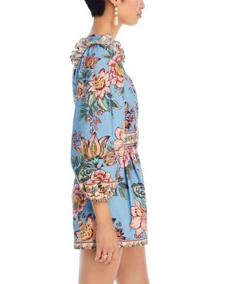 Wonderful Bouquet Blue Romper - Exclusive