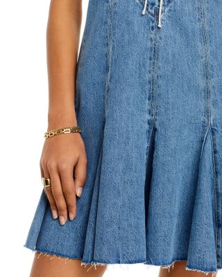 RE/DONE Denim Flounce Dress | Bloomingdale's Women