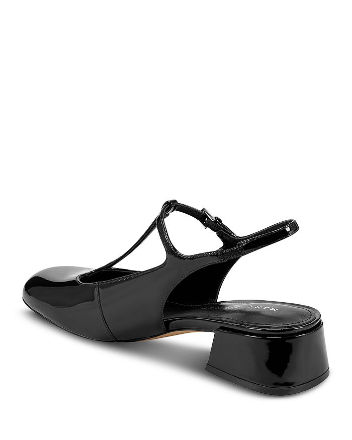 Shop Marc Fisher Ltd Women's ml Folly Slip On T Strap Mid Heel Pumps In Black