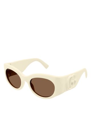 Marmont Monocolor Oval Sunglasses, 53mm
