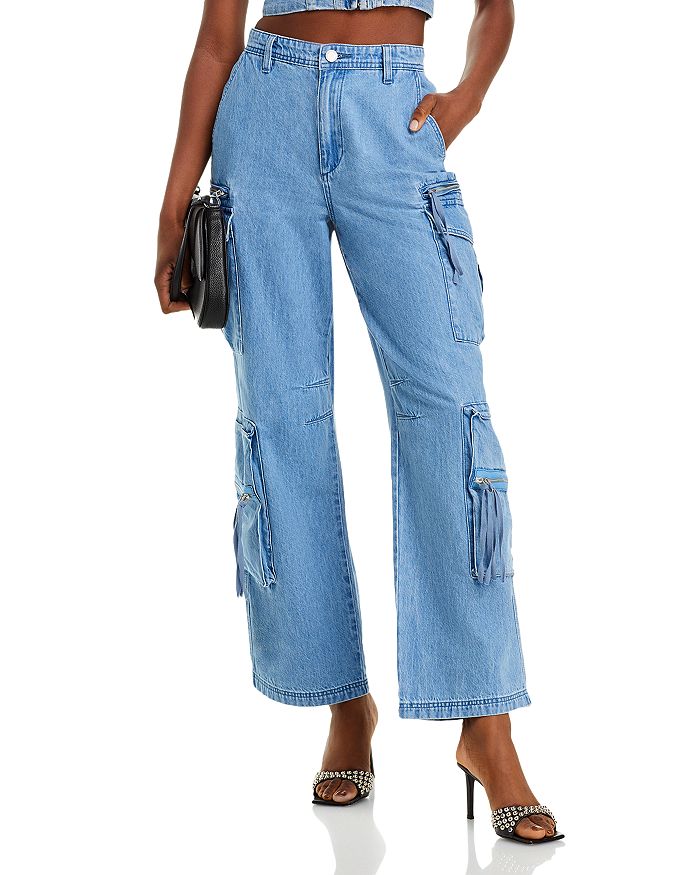 BLANKNYC High Rise Wide Leg Jeans in High Key