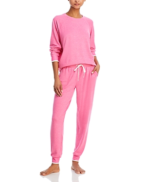 Shop Pj Salvage Vintage Remix Pajama Set In Hot Pink