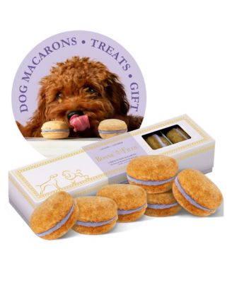 Bonne et Filou Lavender Dog Macarons, 6 Count