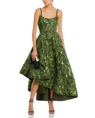 エーシーケーエー jacquard volume dress K278018 Chic Freda Organza Jacquard A-line Gown with Shirt