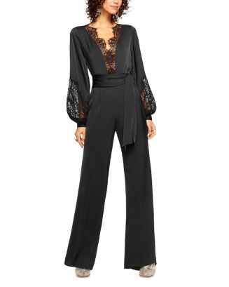 Ramy Brook Helen Lace Trim Wide Leg Jumpsuit | Bloomingdale's