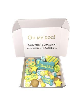 Congrats Themed Dog Treats Gift Box