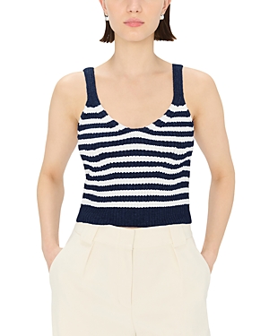 Simkhai Women's Braylee Wool-cashmere Striped Tank In Midnight Multi