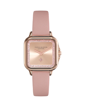 Shop Olivia Burton Grosvenor Watch, 28mm In Pink