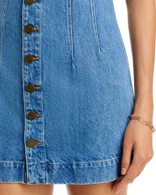 FRAME Trucker Sleeveless Denim Mini Dress | Bloomingdale's