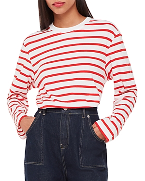 Whistles Cotton Crewneck Top