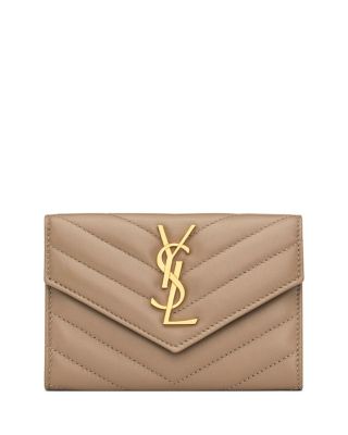 Saint Laurent Cassandre Matelasse Small Envelope Wallet