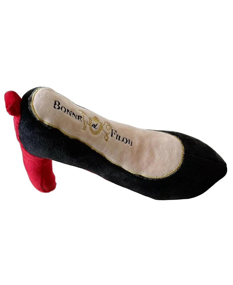 Bonne et Filou Large Red Heel Squeaky Dog Toy