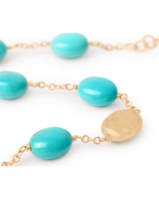 18K Yellow Gold Siviglia Turquoise Link Bracelet