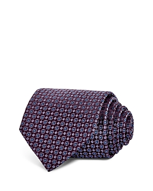 The Men's Store At Bloomingdale's Floral Medallion Silk Classic Tie - 100% Exclusive In Purple