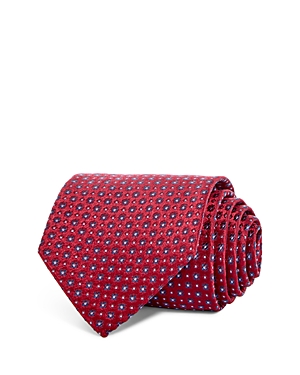 The Men's Store At Bloomingdale's Floral Medallion Silk Classic Tie - 100% Exclusive In Red
