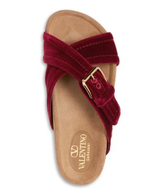サンダル・ミュール VALENTINO Valentino Garavani Fussfriend Slide Sandals Valentino Garavani Women's Fussfriend Slide Sandals