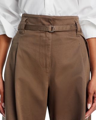 【Proenza Schouler】 High-riseストレートパンツ PROENZA SCHOULER Ellsworth belted high-rise straight-leg