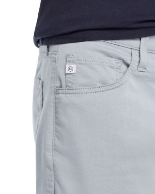 Everett Straight Fit Twill Pants in White Sand