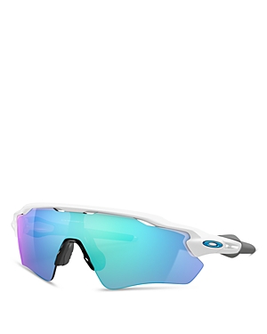Oakley Radar Ev Path Rectangular Sunglasses, 138mm In White/blue Gradient