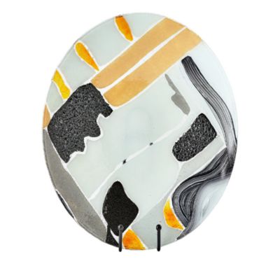 Global Views Cashmere Glass Charger Small