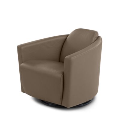 Hollister Leather Swivel Chair