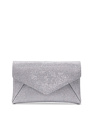 Shop Stuart Weitzman The Loveletter Mini Clutch In Silver