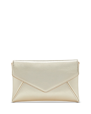 Shop Stuart Weitzman The Loveletter Mini Clutch In Platino