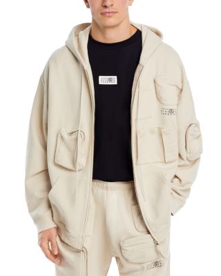 MM6 Maison Margiela - Multi Pocket Zip Front Hoodie