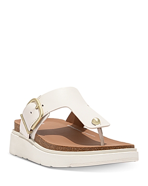 Fitflop Gen-ff Buckle Platform Flip Flop In Urban White