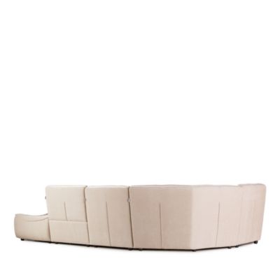 Trattino 5-Piece Power Reclining Fabric Sectional