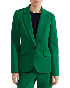 Hobbs London Suki Single Breasted Jacket In Malachite Green