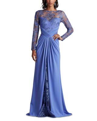 Tadashi Shoji Embroidered Illusion Gown Smart Closet