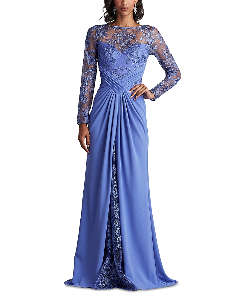 Embroidered Illusion Gown