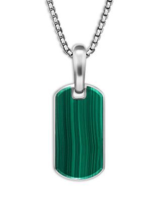 Men's Chevron Tag in Sterling Silver, 21mm