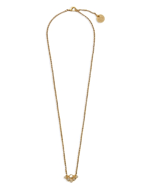 Shop Maje Rhinestone Cluster Choker Necklace In Gold