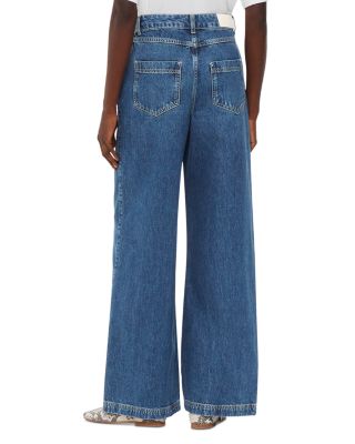 Wide Leg Boyfriend Jeans in Denim