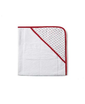 Unisex Handmade Block-Printed Plush Cotton Hooded Plush Towels - Baby, Little Kid, Big Kid