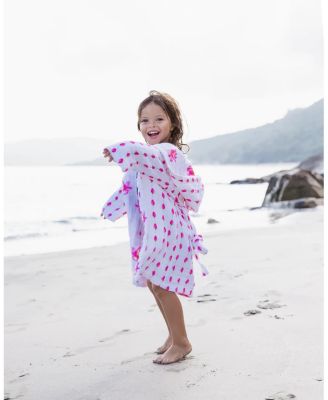 Unisex Hooded Reversible Muslin Robe - Baby, Little Kid, Big Kid