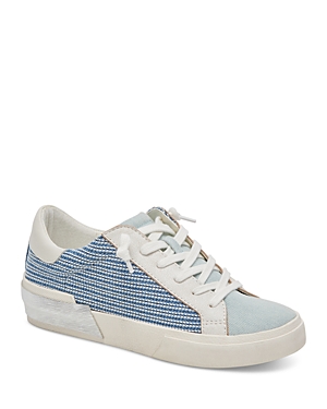 Shop Dolce Vita Women's Zina Low Top Sneakers In Blue Multi Denim