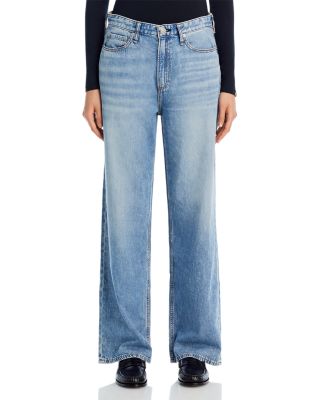 Logan Featherweight High Rise Wide Leg Jeans in Audrey