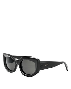 Shop Celine Bold 3 Dots Butterfly Sunglasses, 54mm In Black/gray Solid
