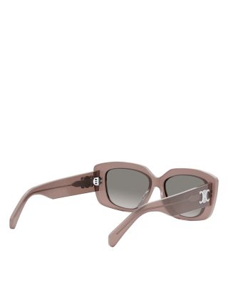 Triomphe Geometric Sunglasses, 55mm