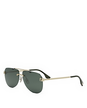 Fendi Sky Pilot Sunglasses, 61mm In Gold