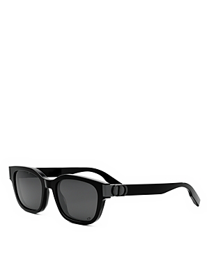 Shop Dior Cd Icon S1i Geometric Sunglasses, 54mm In Black/gray Solid