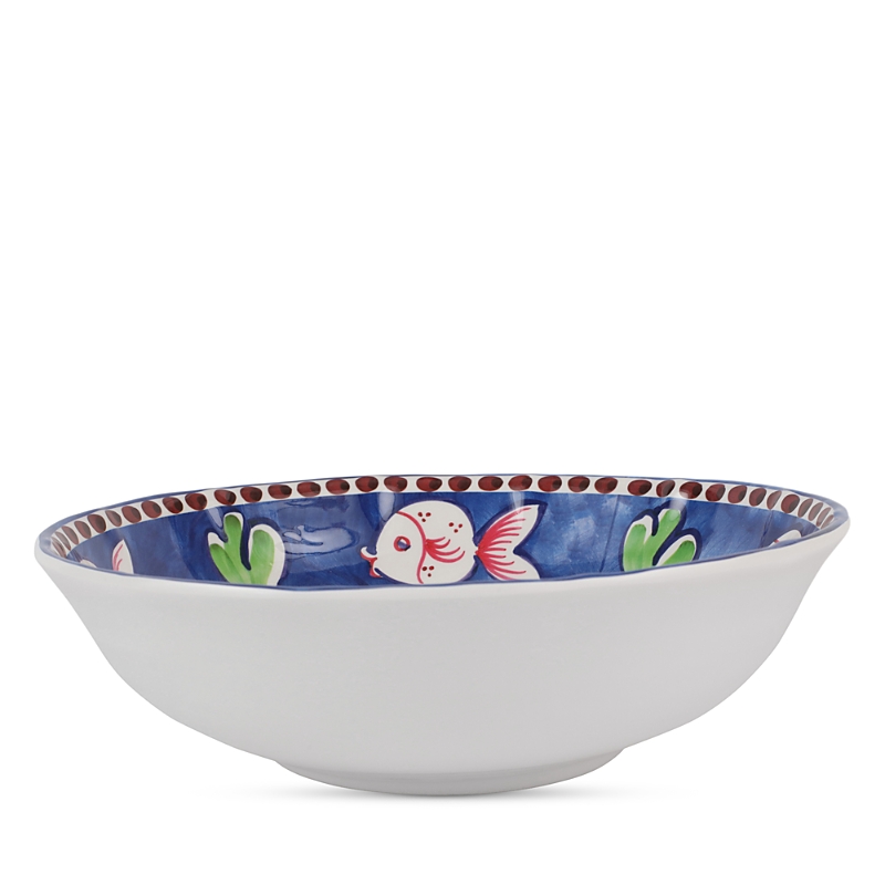 Vietri Melamine Campagna Pesce Large Serving Bowl In Pesce