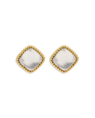 Capucine De Wulf Blandine Button Earrings in 18K Gold Plated