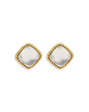 Capucine De Wulf Blandine Button Earrings In 18k Gold Plated In Metallic